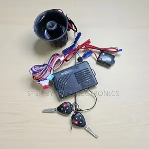 Easy Install Car Anti-Theft Alarm Kit With Two Flip Keys and Siren