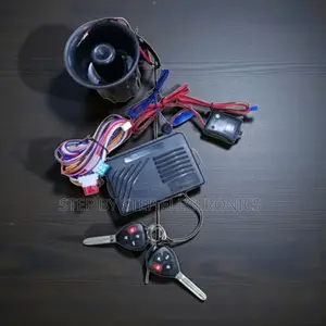 Easy Setup Vehicle Security Alarm Completekit With Flip Keys and Siren