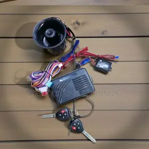 Universal New Car Burglar Alarm Kit With Two Flip Keys and Loud Siren