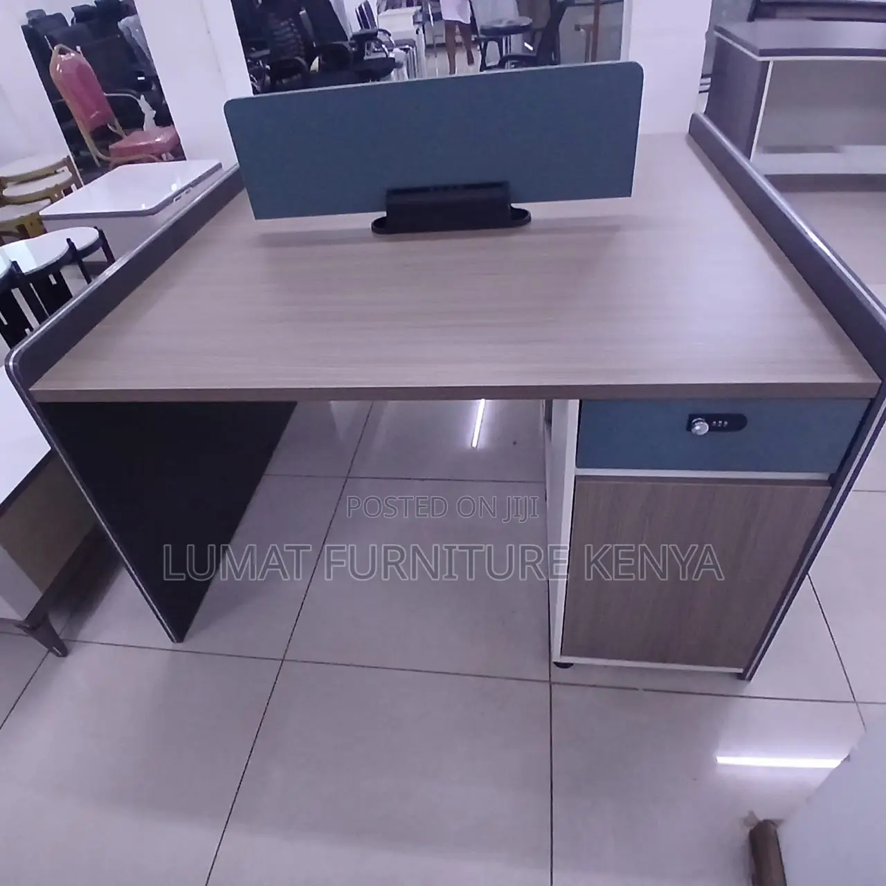 Two-Seater Cubicle Desk