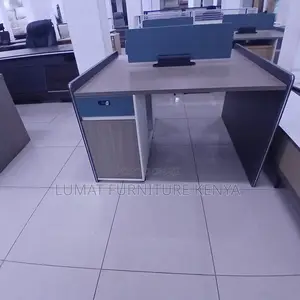 Two-Seater Cubicle Desk