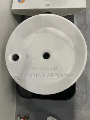Counter Top Wash Hand Basin, Circle(White)