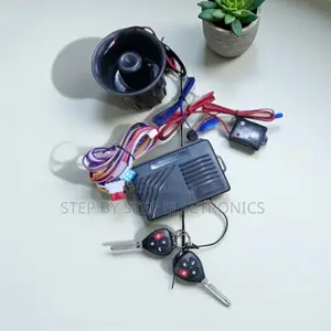 High Tech Car Protection Alarm Kit With Two Flip Key Remotes