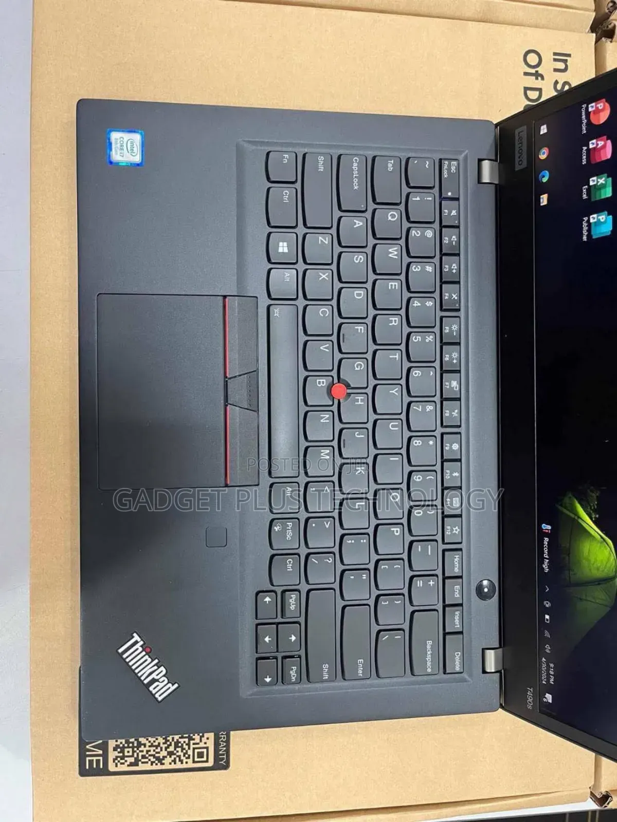 Laptop Lenovo Thinkpad T490s 8GB Intel Core I7 SSD 256GB