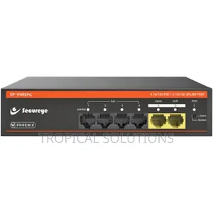 Secureye 4 Port Gigabit Poe + 2ge Uplink+ 1 SFP Switch