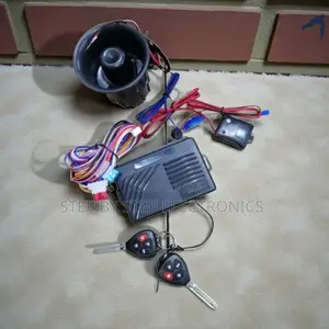 Premium Car Vehicle Anti-Theft Security Kit With Two Flip Key Remotes