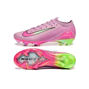 Nike Pink/Neon/White Air Zoom Fg Football Boots