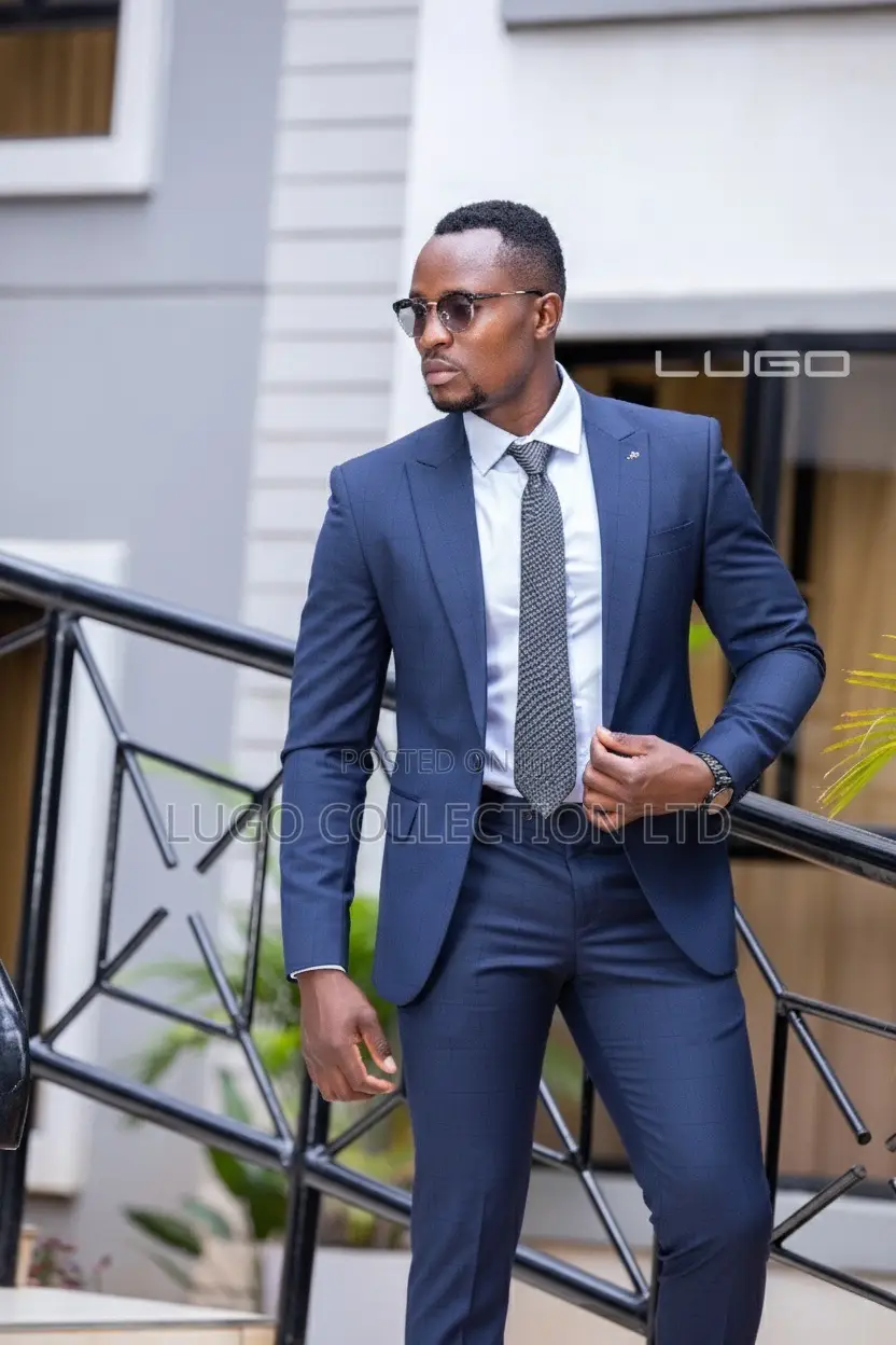 The Bespoke Navy Blue Executive Suit.