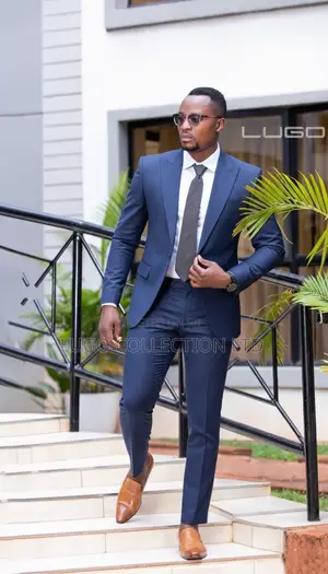 The Bespoke Navy Blue Executive Suit.