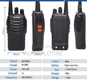 Bf-888s Walkie Talkie 5wb Bf-888s Outdoor Walkie Talkie 16 Channel