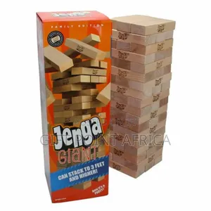 54 Pc Wooden Jenga Blocks For Kids And Aldults