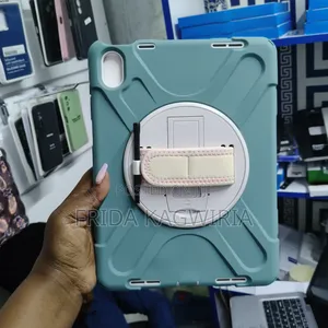 iPad 11th, A16 Rugged Shockproof Back Cover ( Green And Black)