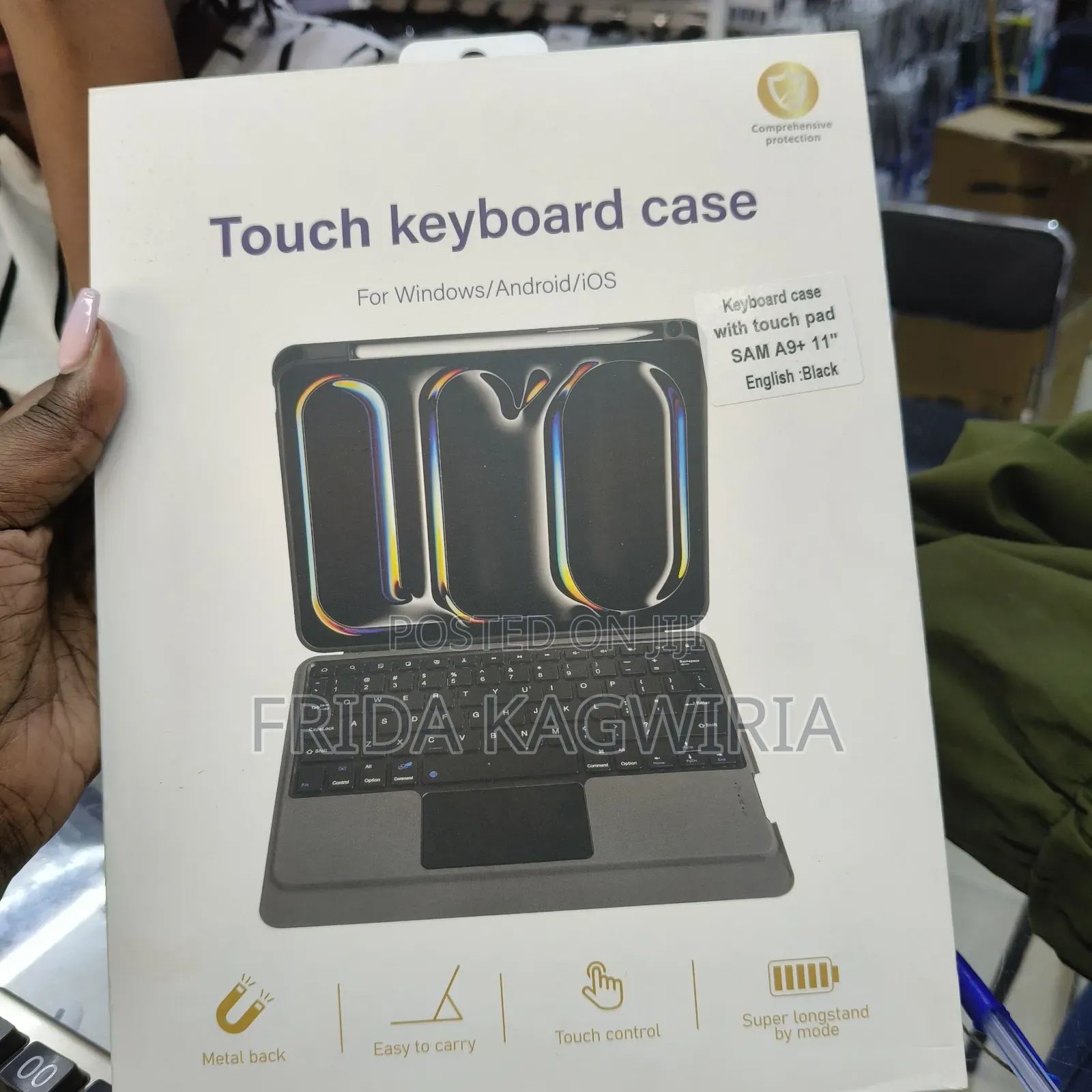 Samsung Galaxy Tab A9 Plus Touch Keyboard Case (With Touchpad)