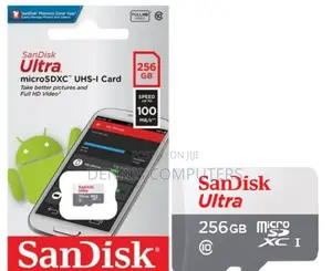 Sandisk Ultra 256gb SDHC Card and SDHC Card Upto 100mb/S