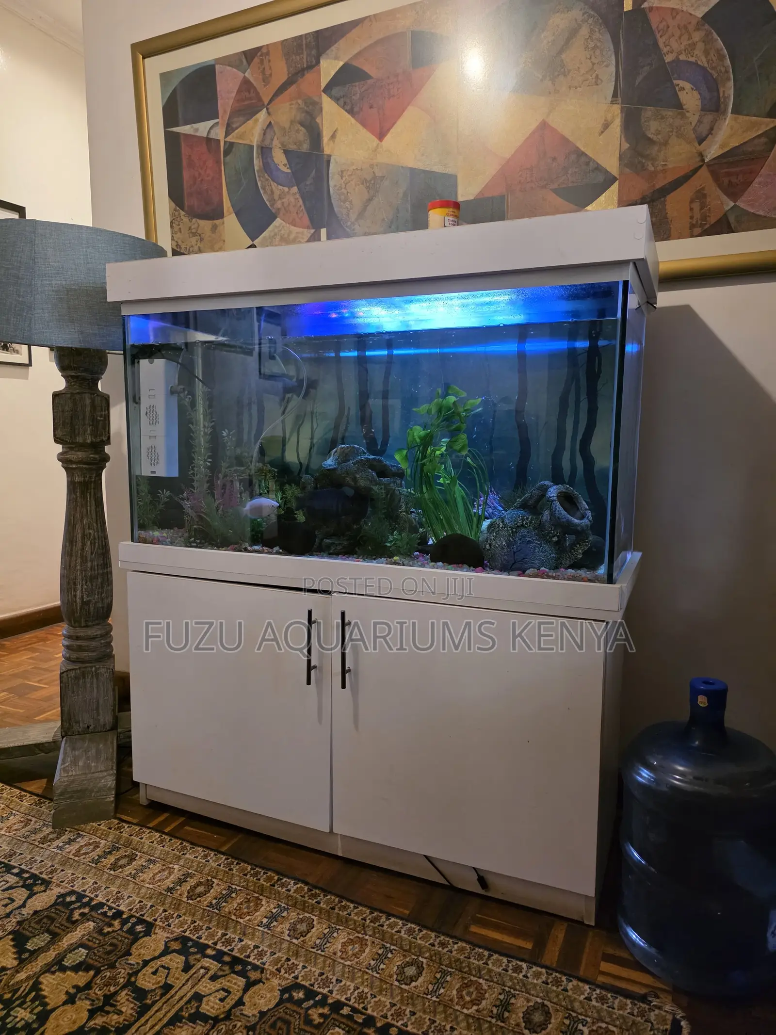 Plug Play Aquarium With White Stand