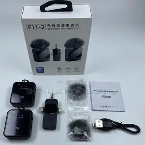 F15-2 Dualnoise Cancelling Wireless Microphone 2in1 Anc Lavalier Mic