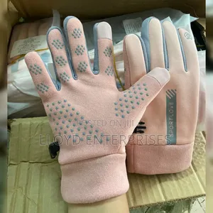 Pink Sport Winter Gloves