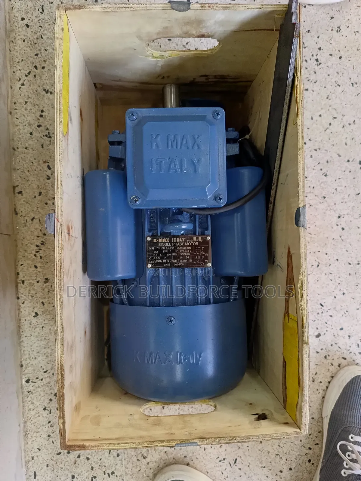 K-Max 3hp Single Phase Electric Motor