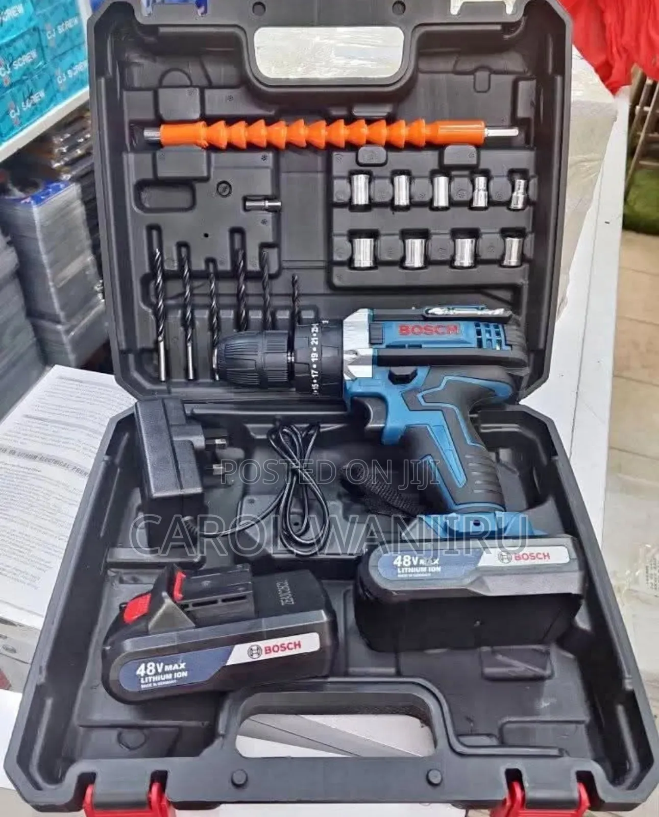 48v Cordless Bosch Drill With Two Batteries