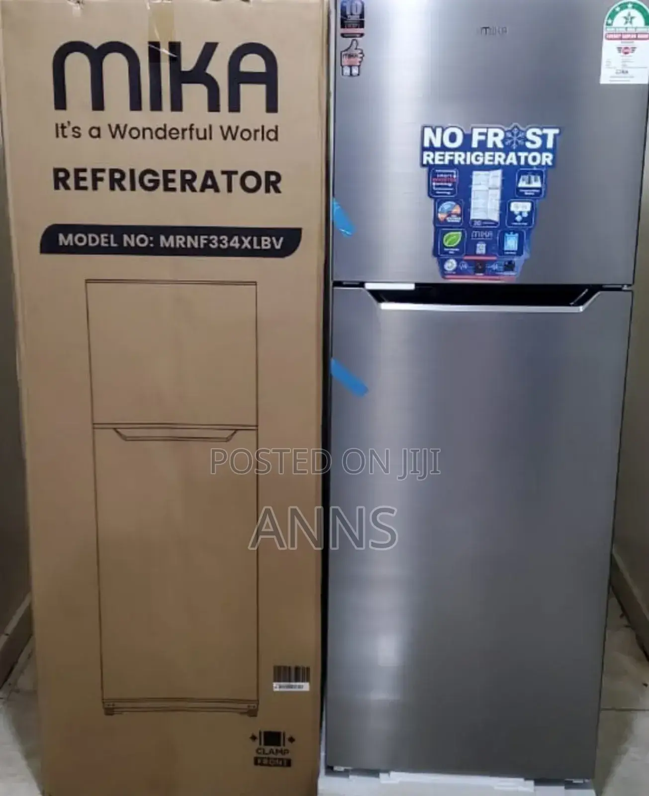 334litres Mika Non Frost Fridge