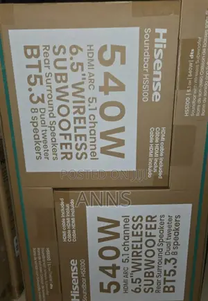 540watts Hisense Sound Bar 5.1