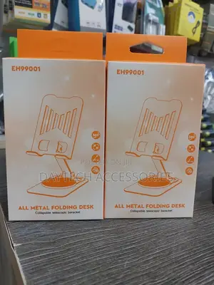 Adjustable Desktop Phone and Tablet Holder Stand.