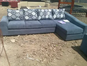 5 Seater Grey L-Shaped Sofa - Offer! Offer!