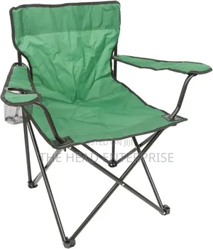 Jungle Green Foldable Seat With a Tumpler Holder