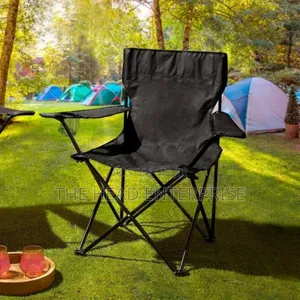 Outdoor and Indoor Foldable Seat With a Cup Holder