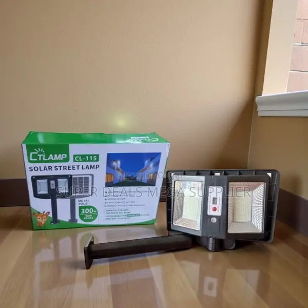 Ctlamp 300w Super Bright Double Sided Solar Street Light Security