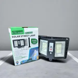 Ctlamp 300w Outdoor Solar Security Light With Motion Sensor Battery