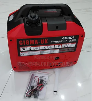 Portable Cigma Uk 4000i 3.6kw/4kva Inverter Generator.