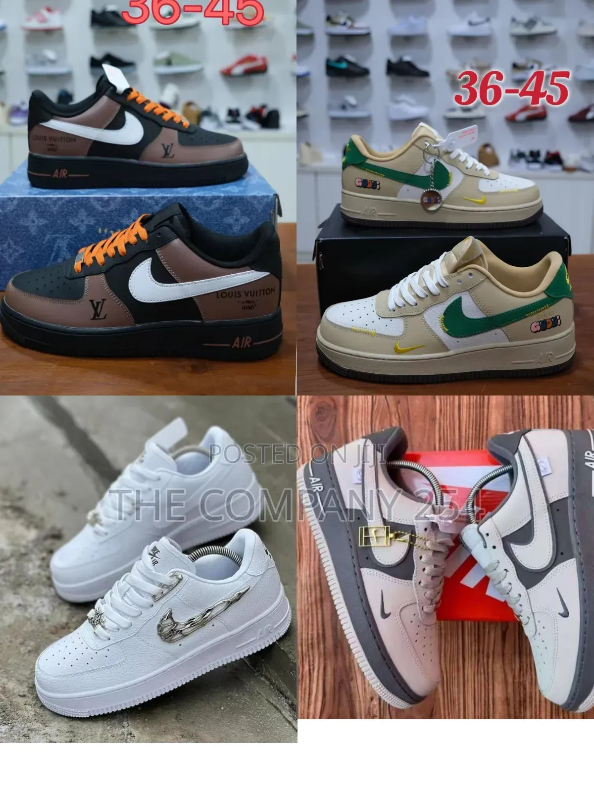 Quality Leather Designer Air Force 1 Customized Shoes