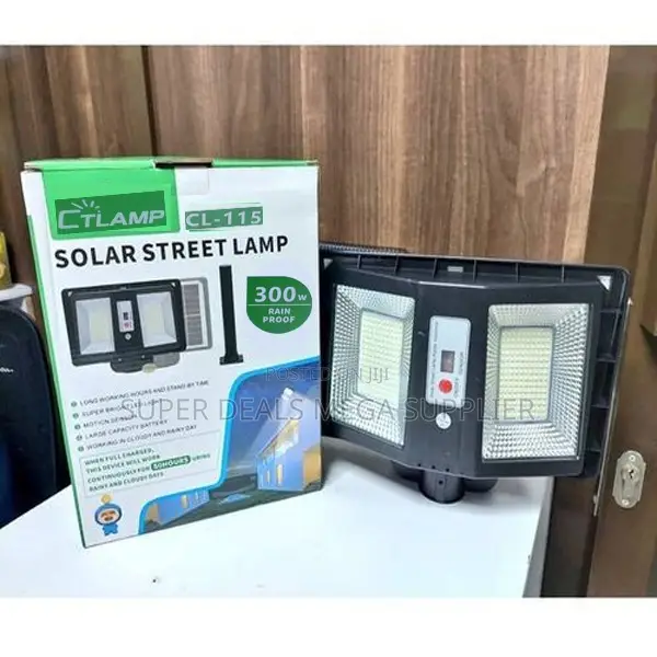 Ctlamp 300 Watts Solar Double Sided Super Bright Security Street Light