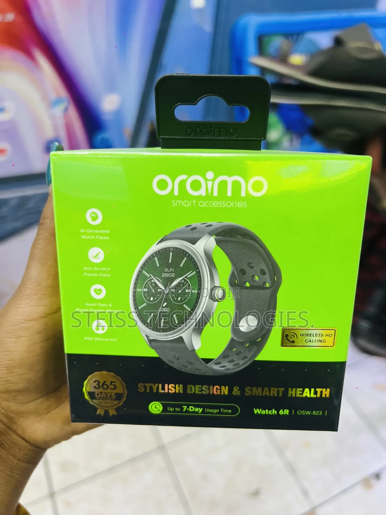 Oraimo Round Smartwatch Watch 6r