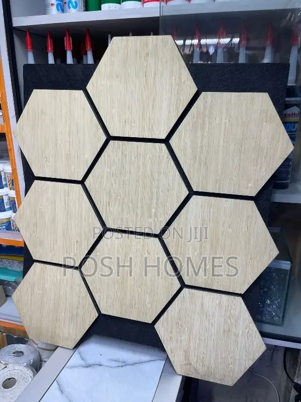 Noise Reduction Wood Hexagonal Panels