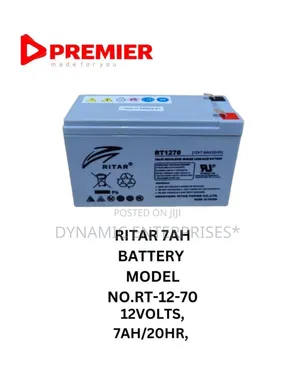 Ritar Rt1270 12v 7ah Sealed Lead-Acid Battery