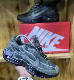 Nike Airmax 95 Medium Olive and Sequoia Colorway/ Black