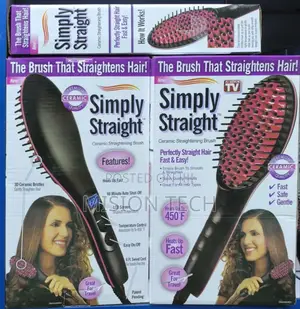 Simply Straight Straight Electric Extra Long Hair Straightening Brush.