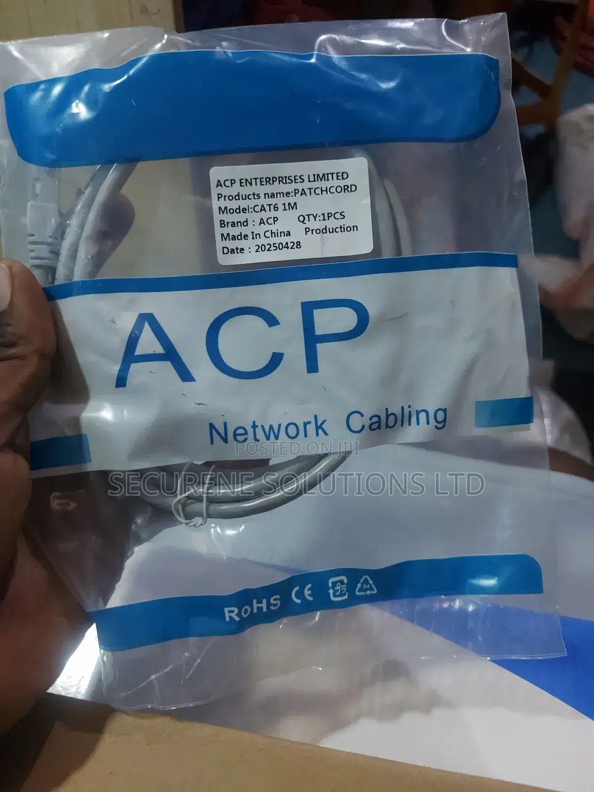 Acp Cat 6 Patch Cord (Ethernet Cable)