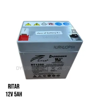 Ritar Rt1250 12v 5ah Sealed Lead Acid Battery.