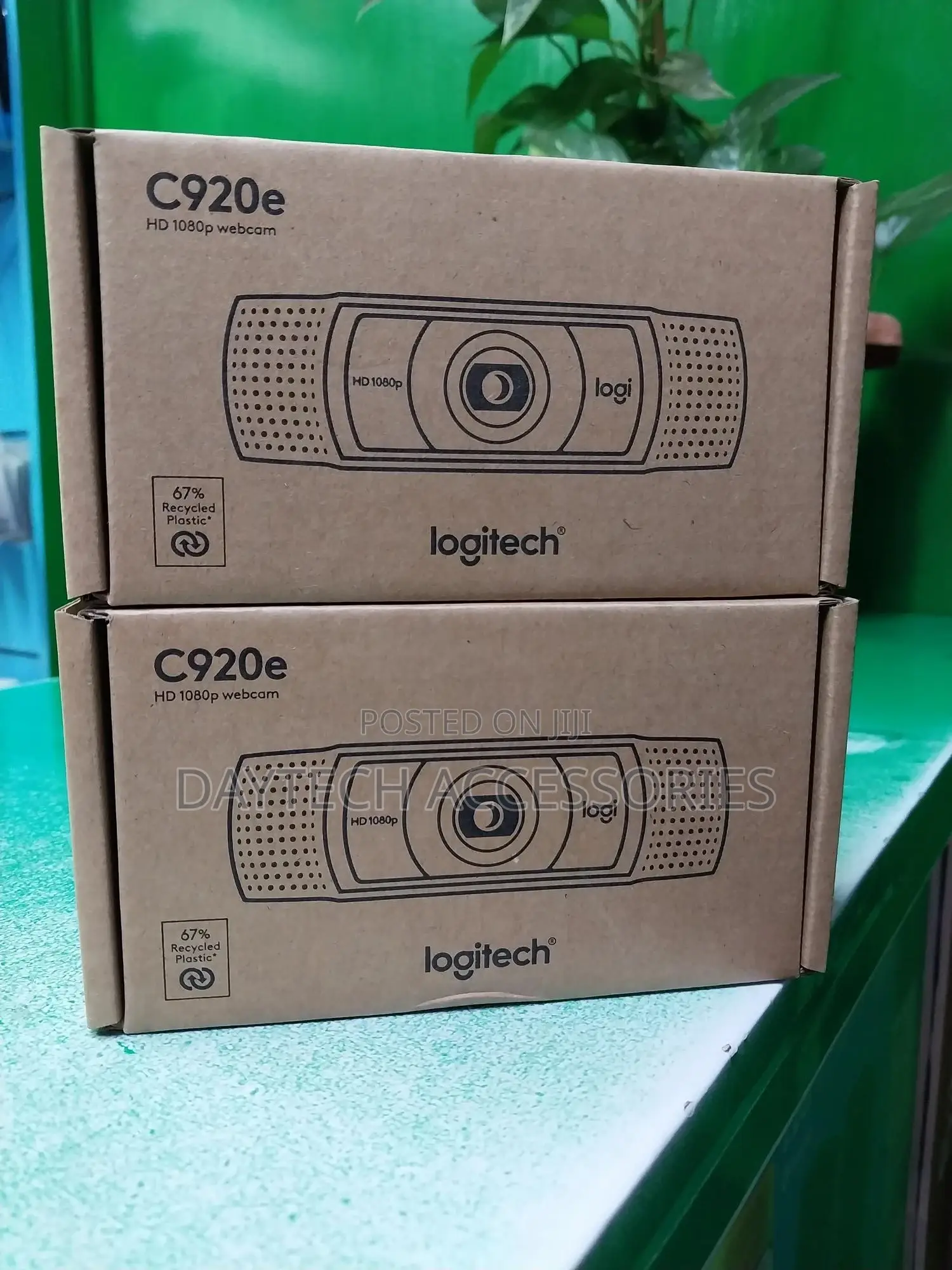 The Logitech C920e Hd 1080p Webcam.