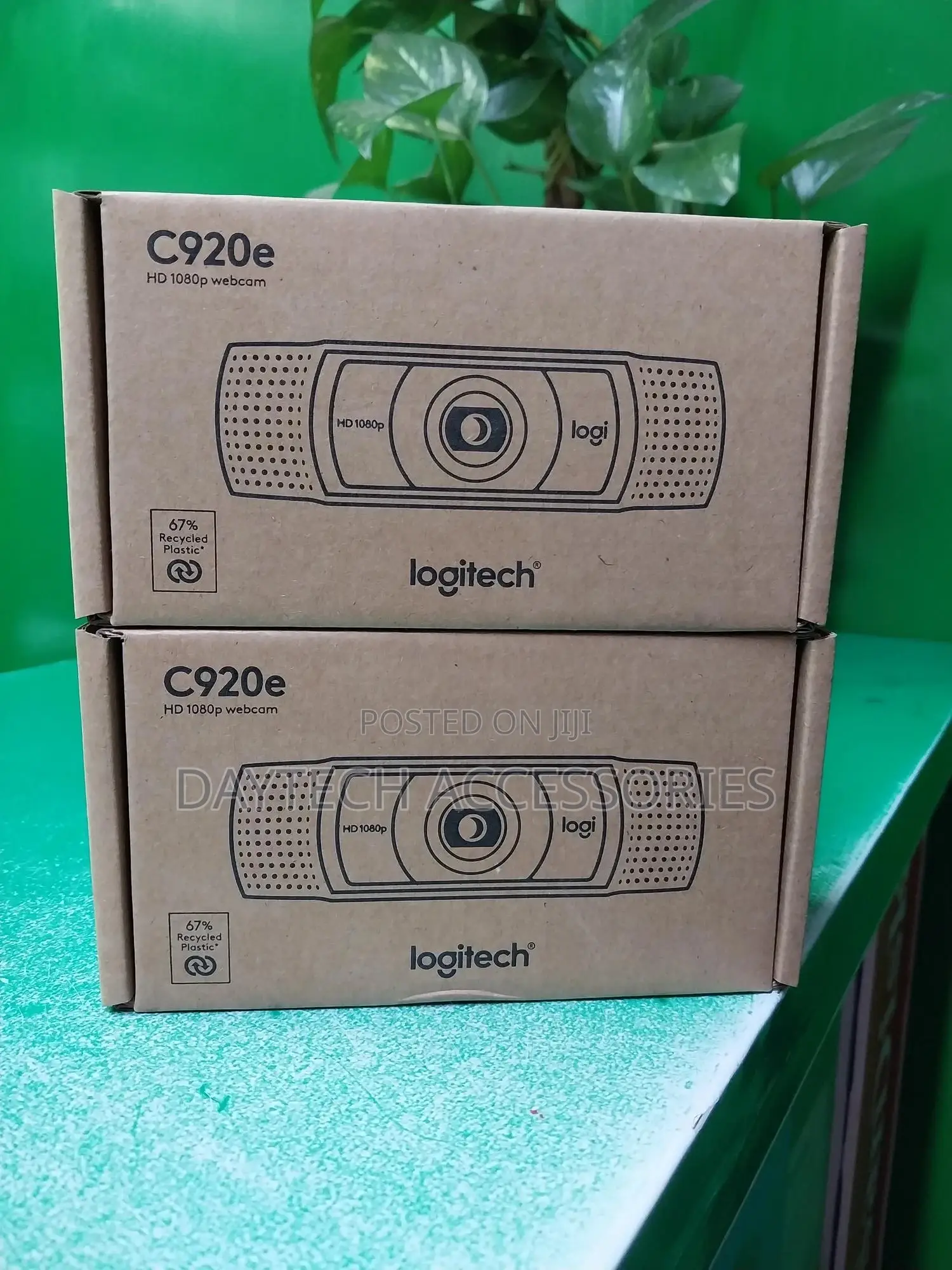 The Logitech C920e Hd 1080p Webcam.