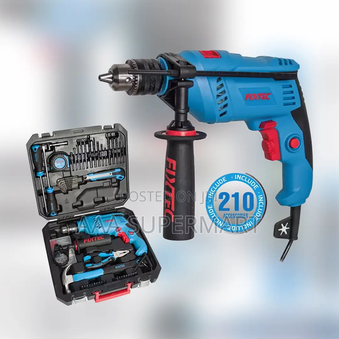 Fid600k210 210 Pcs Tools Set 1 Pc Electric Drill Fixtec