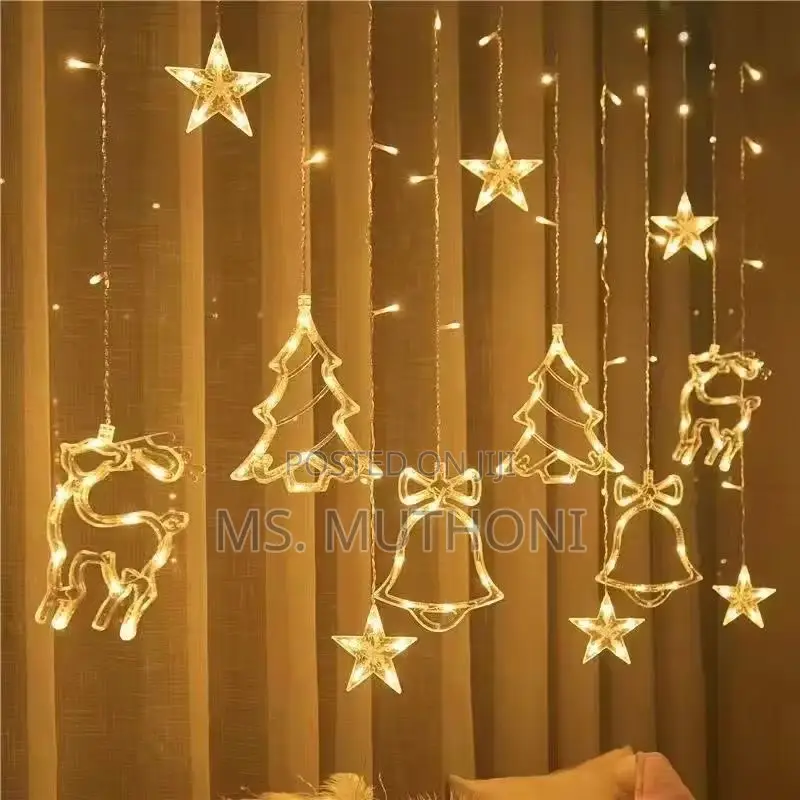 Decorative Christmas Led Curtain Lights 3.5m