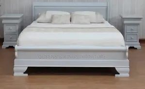 6x6 Mahogany Hardwood Beds With Headboard Sturdy,Elegant Comfortable
