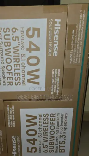 Brand New Hisense 540 Watts 5.1ch Hs5100 Hisense Sound Bar