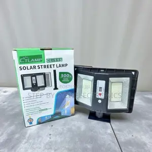 300w Ctlamp Double Sided Solar Street Light With Rechargeable Battery