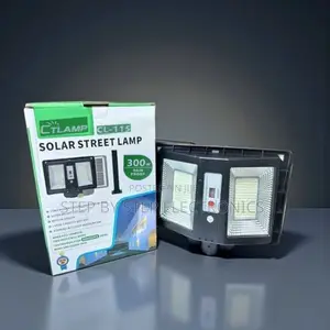 Ctlamp 300w Solar Motion Sensor Street Light Double Sided Outdoor
