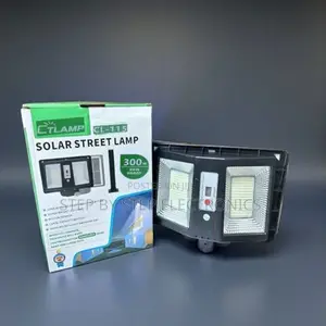 Ctlamp 300w Outdoor Solar Security Light With Motion Sensor Battery